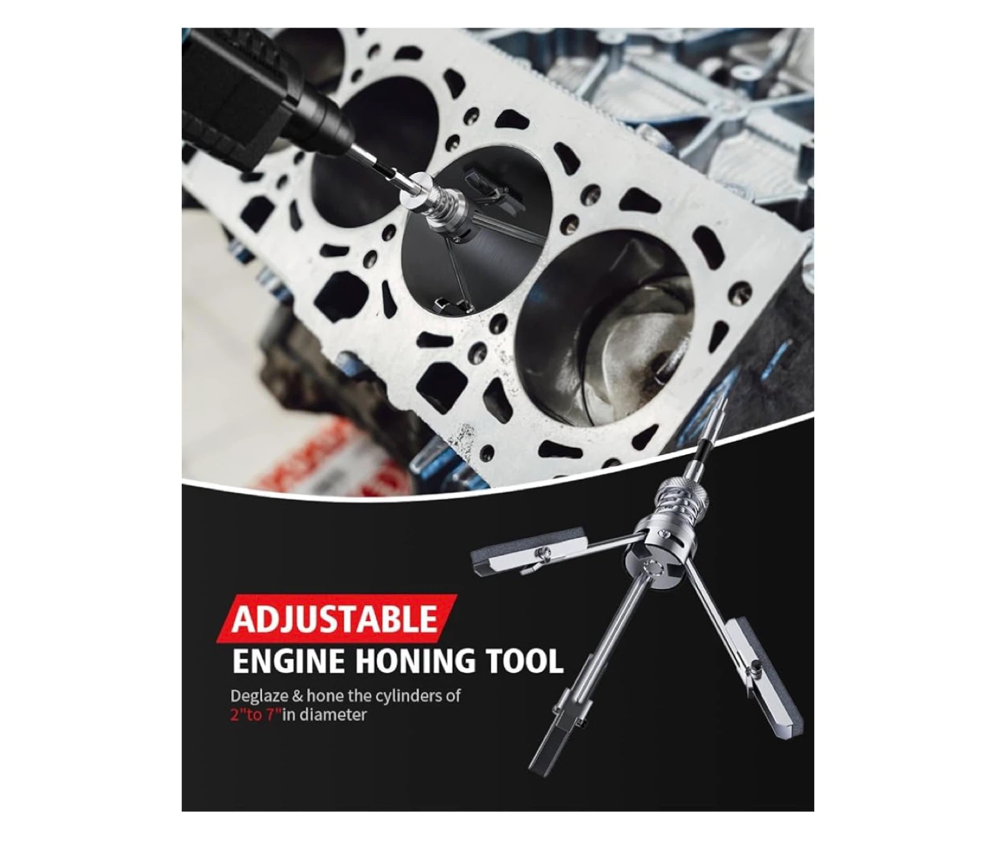 Kolvoii Engine Cylinder Hone Tool Kit - photo 2