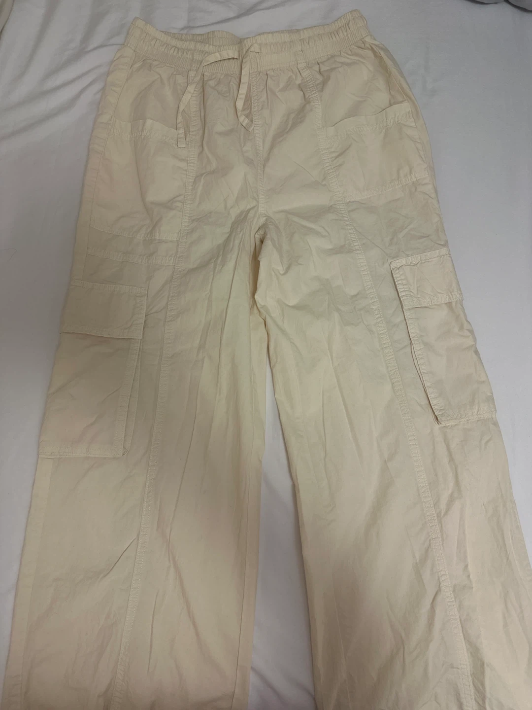 Aerie Cream Cargo Pants