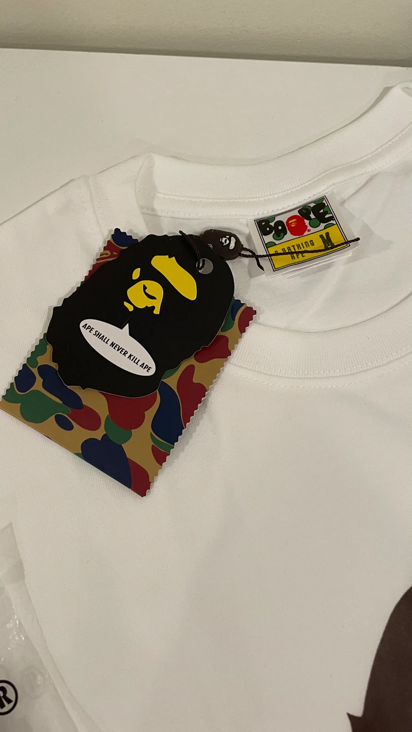 A Bathing Ape Big Ape Head Brown Tee - Mens Medium - photo 3