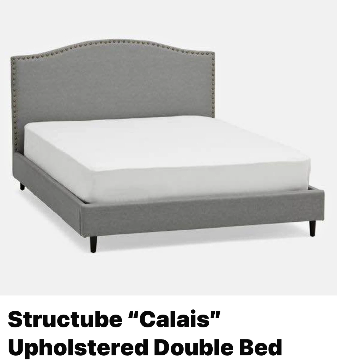 Structube Calais Upholstered Double Bed
