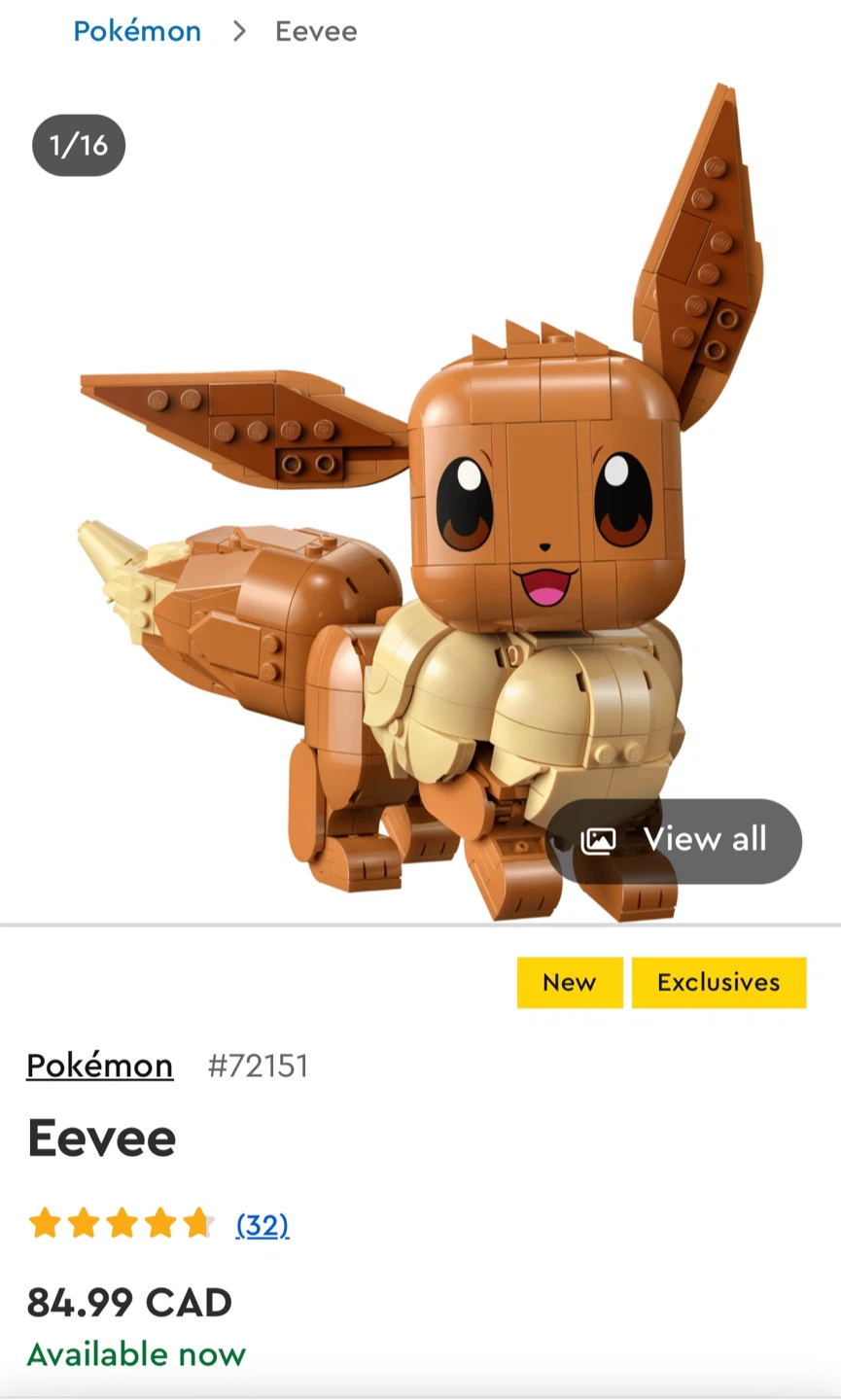 LEGO Pokémon Eevee Set #72151 - photo 2