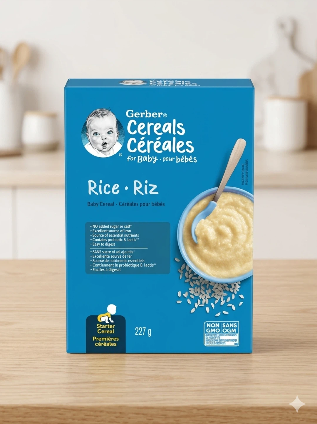 New Gerber Baby Rice Cereal - Unopened, Long Shelf Life! (227g)