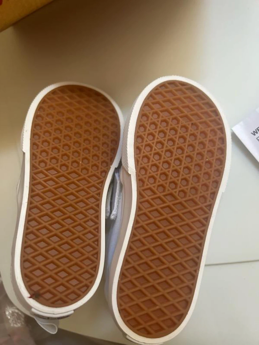 Vans Slip-On V Toddler Shoes True White Size 7.5 TD - photo 3
