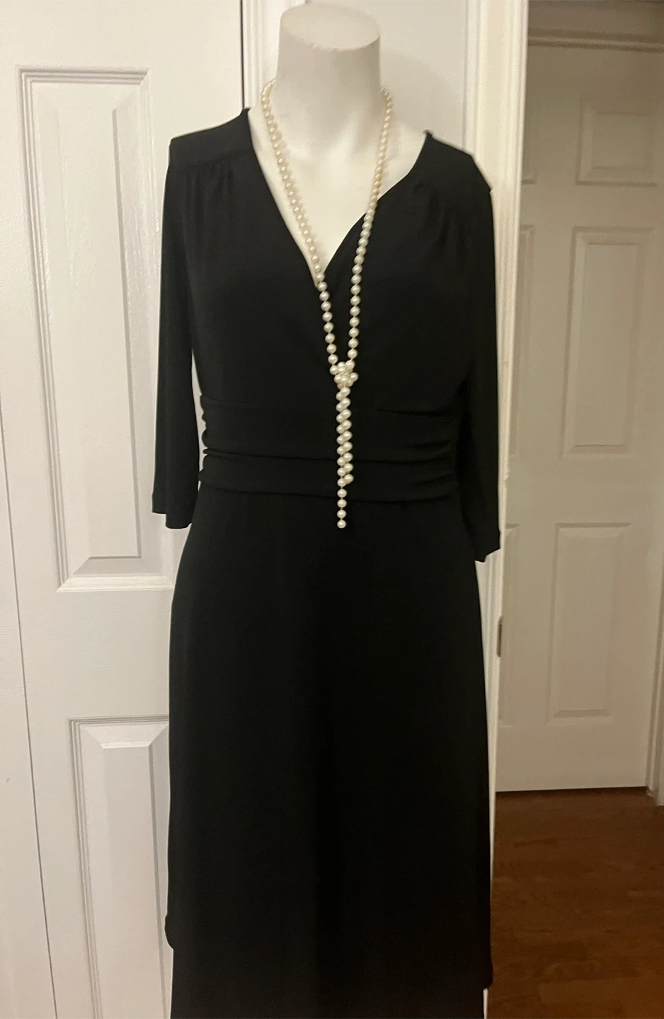 Merona Black V-Neck Sheath Dress - Size M - photo 3