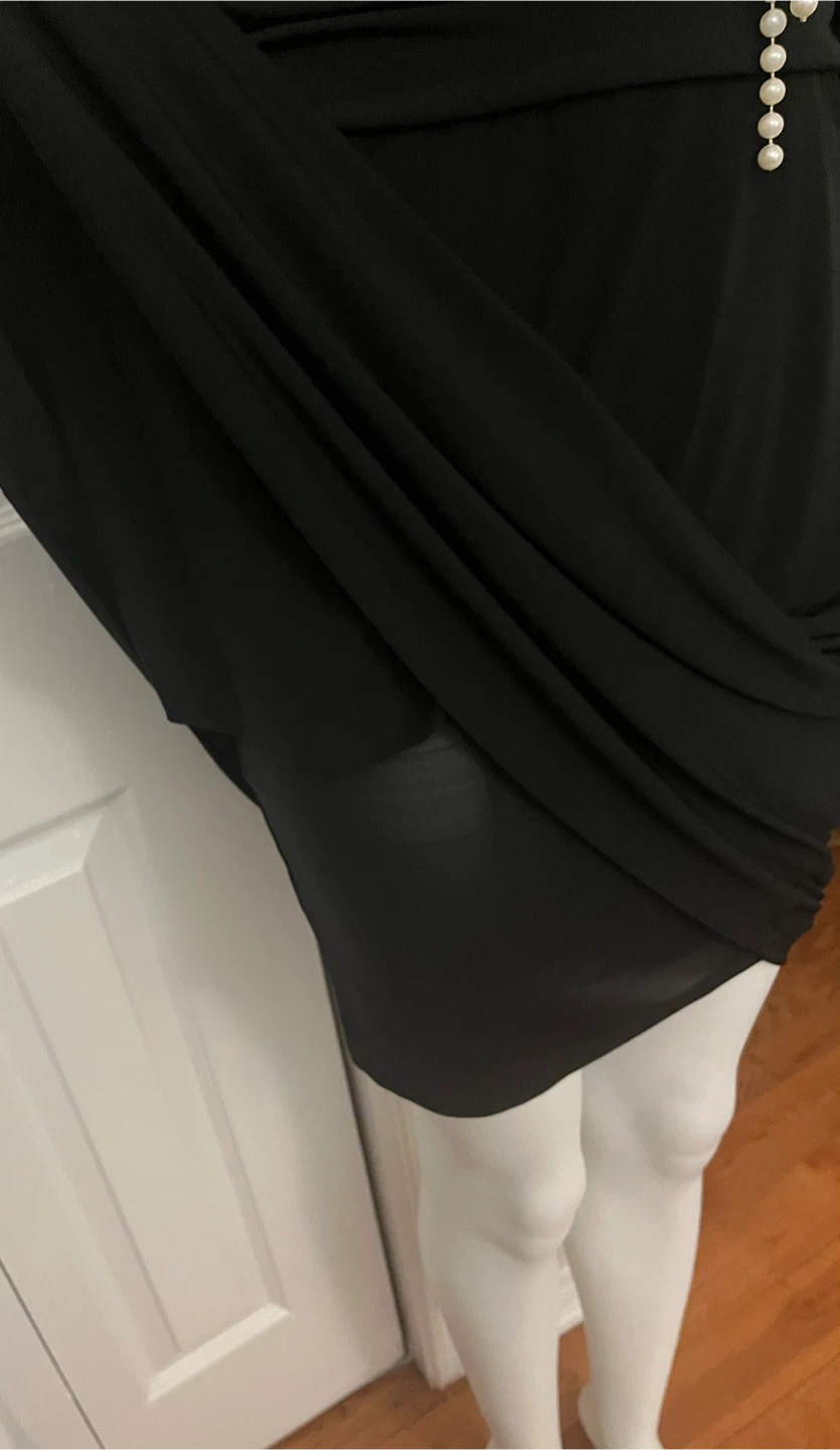 Merona Black V-Neck Sheath Dress - Size M - photo 4