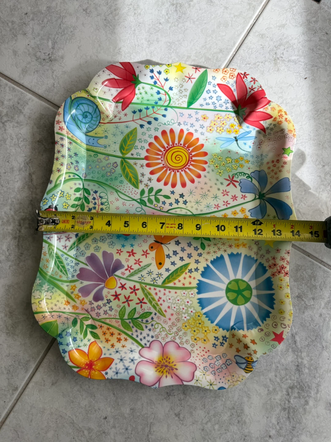 Decorative Serving Tray with Floral Design - photo 3