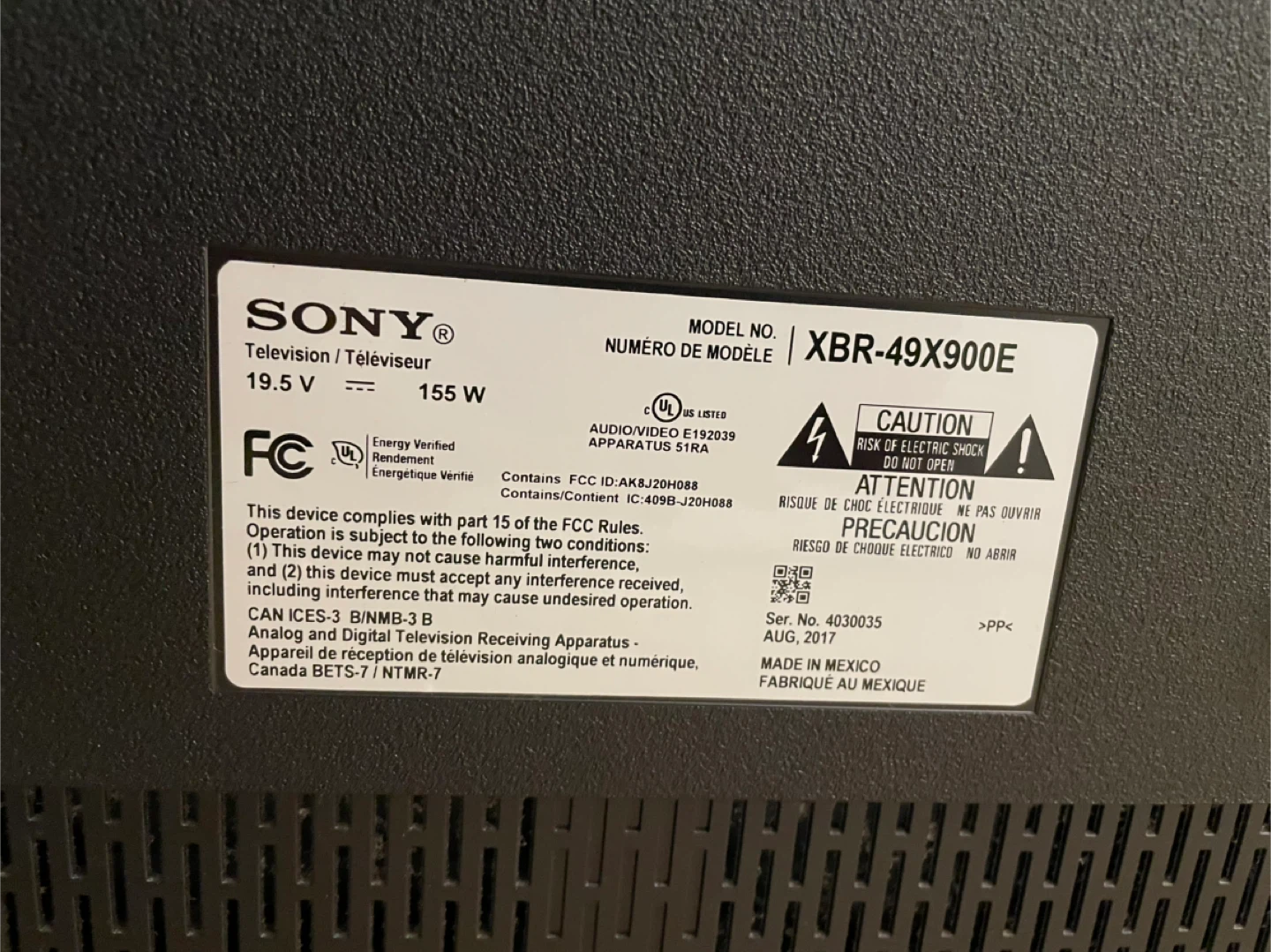 Sony XBR-49X900E 49-inch 4K HDR TV 🥕 - photo 2