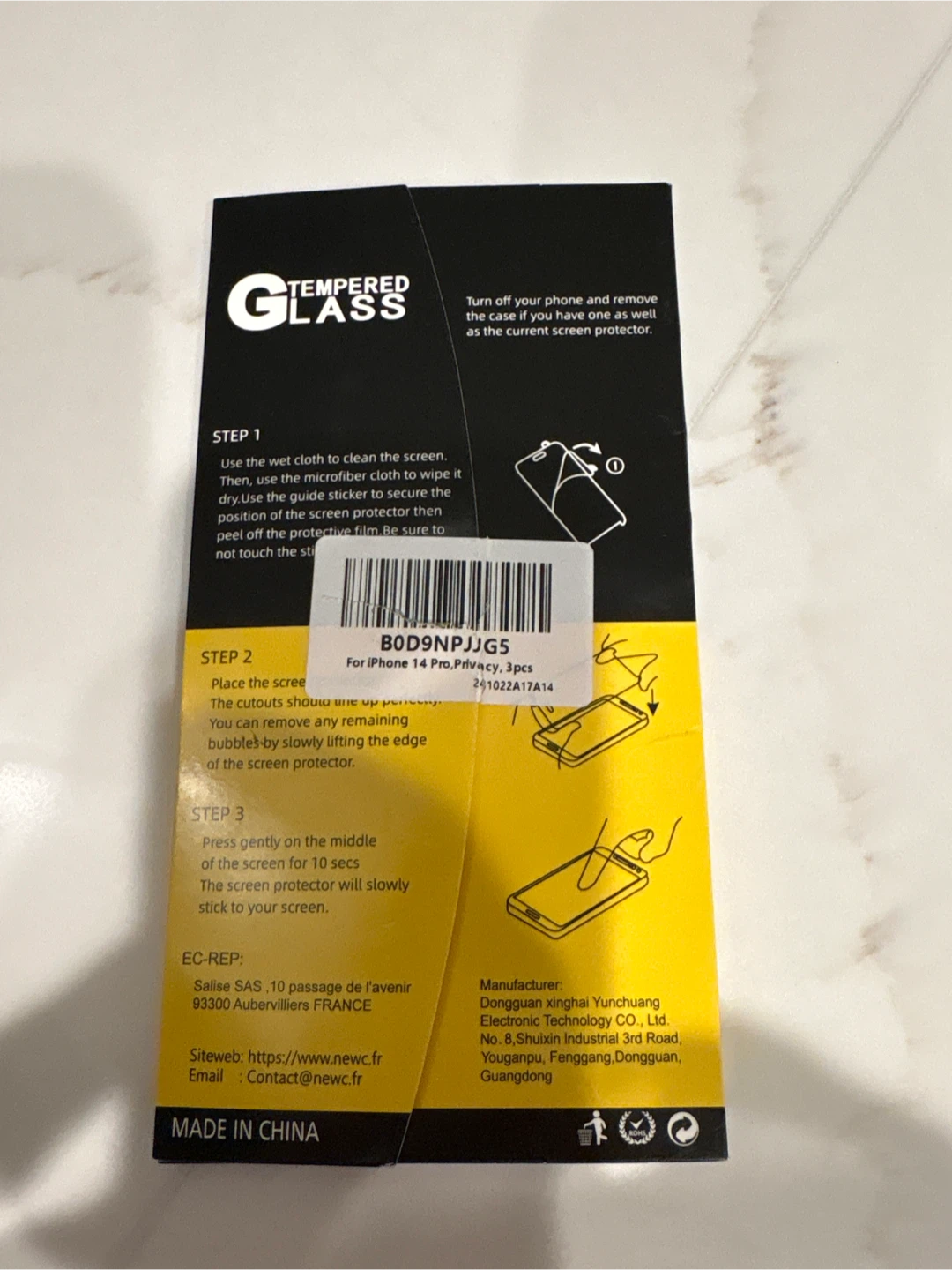 Impact strong tempered glass 3 pc - photo 2