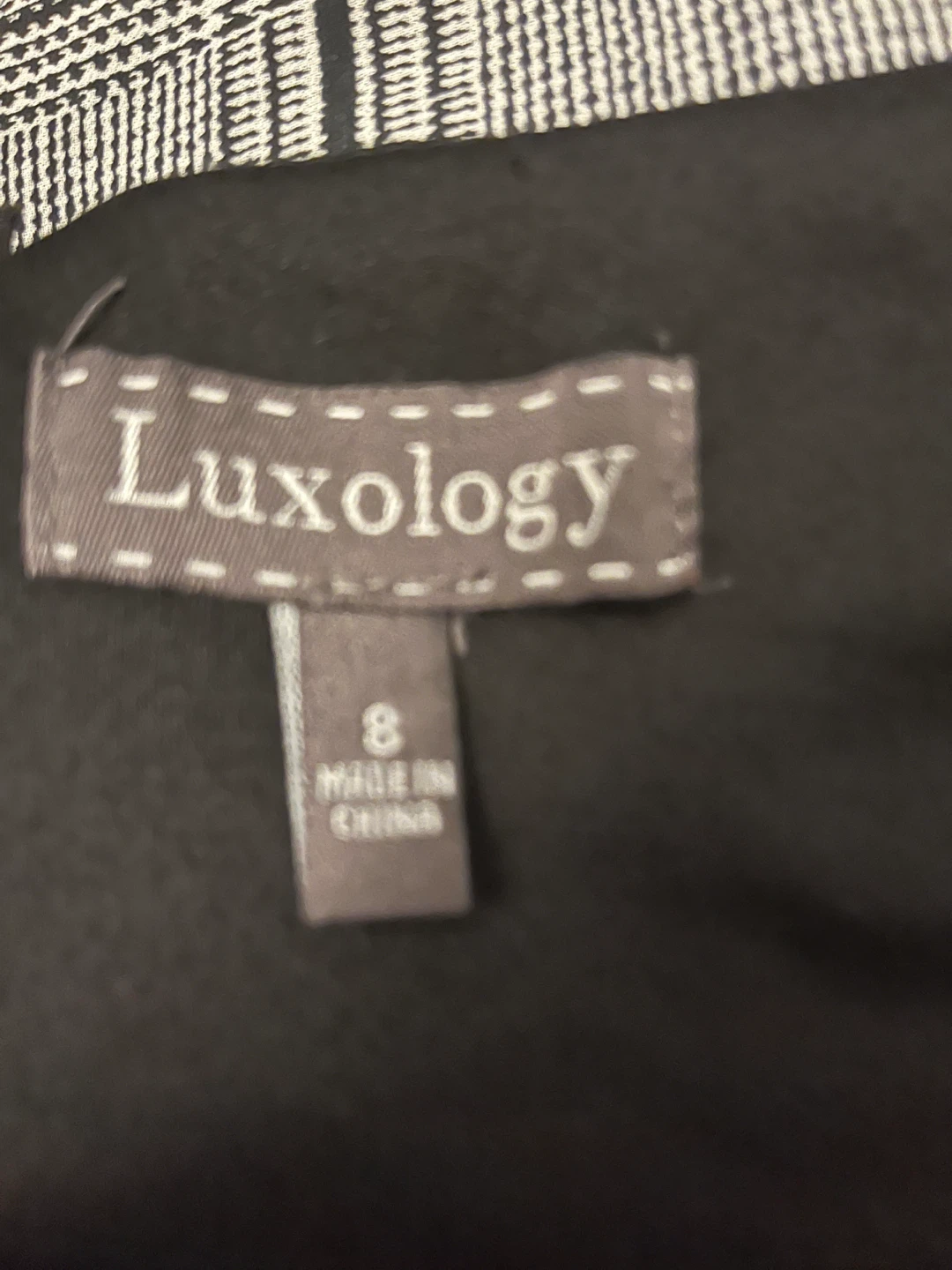 Luxology Plaid Long Sleeve Shift Dress Size 8 - photo 5