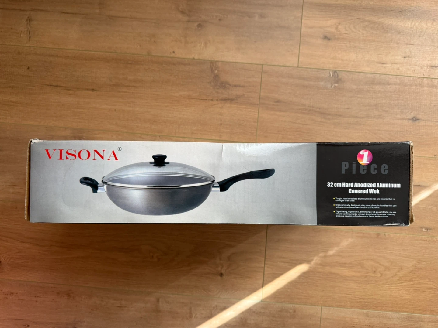 Visona 32 cm Hard Anodized Aluminum Covered Wok - photo 2