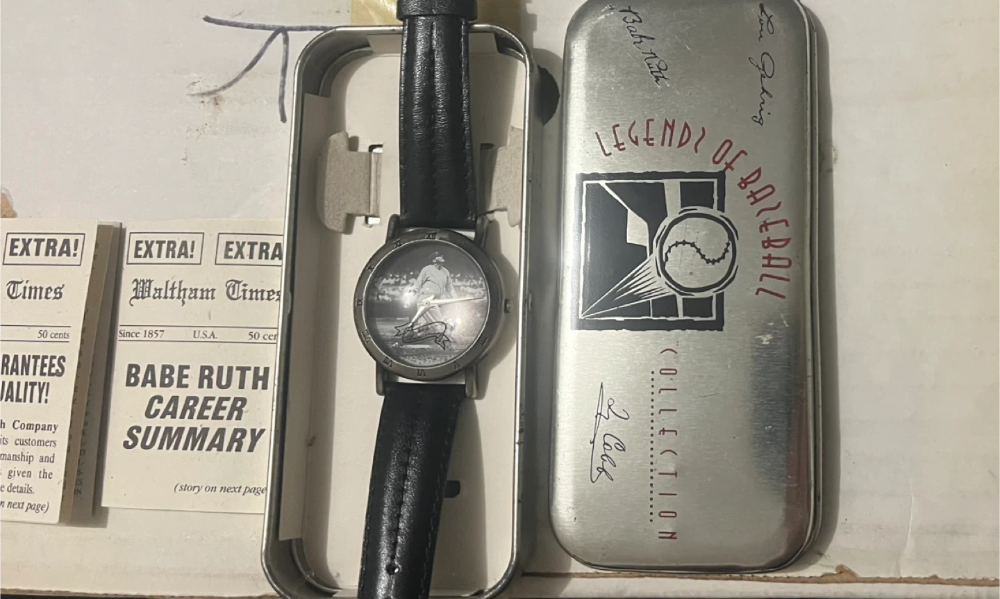 Baseball Babe Ruth vintage Watch