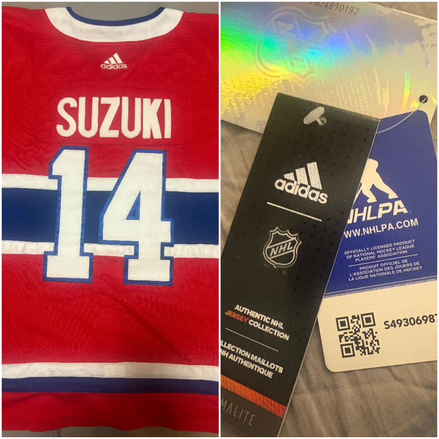Adidas Montreal Canadiens Suzuki #14 Hockey Jersey