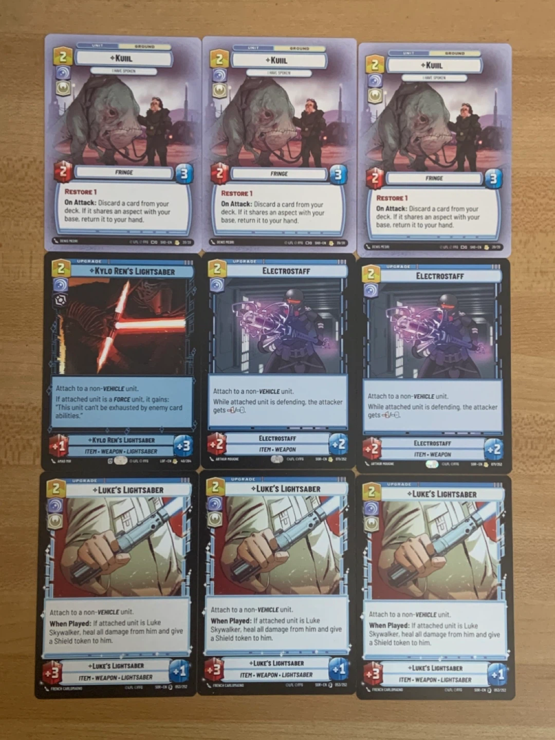 Star Wars Cards Lot – 24 Cards Near Mint