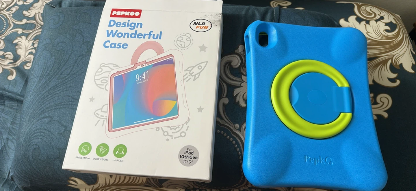 Pepkoo Case for iPad 10th Gen 10.9" - Blue-green