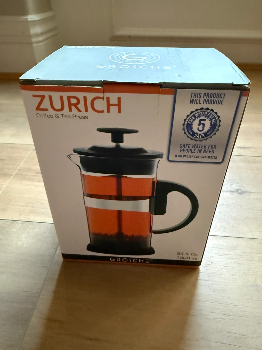 Grosche Zurich French Press Coffee & Tea Maker