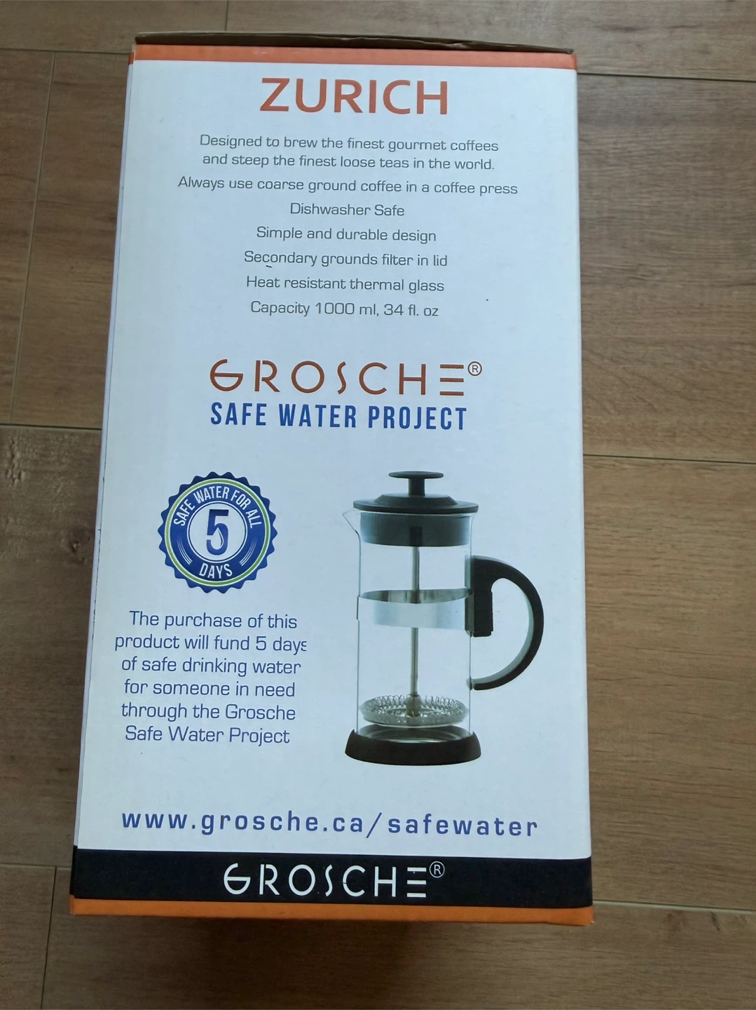 Grosche Zurich French Press Coffee & Tea Maker - photo 2