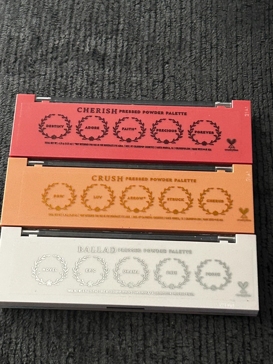 ColourPop Pressed Powder Palettes (3) - Ballad, Crush, Cherish - photo 2