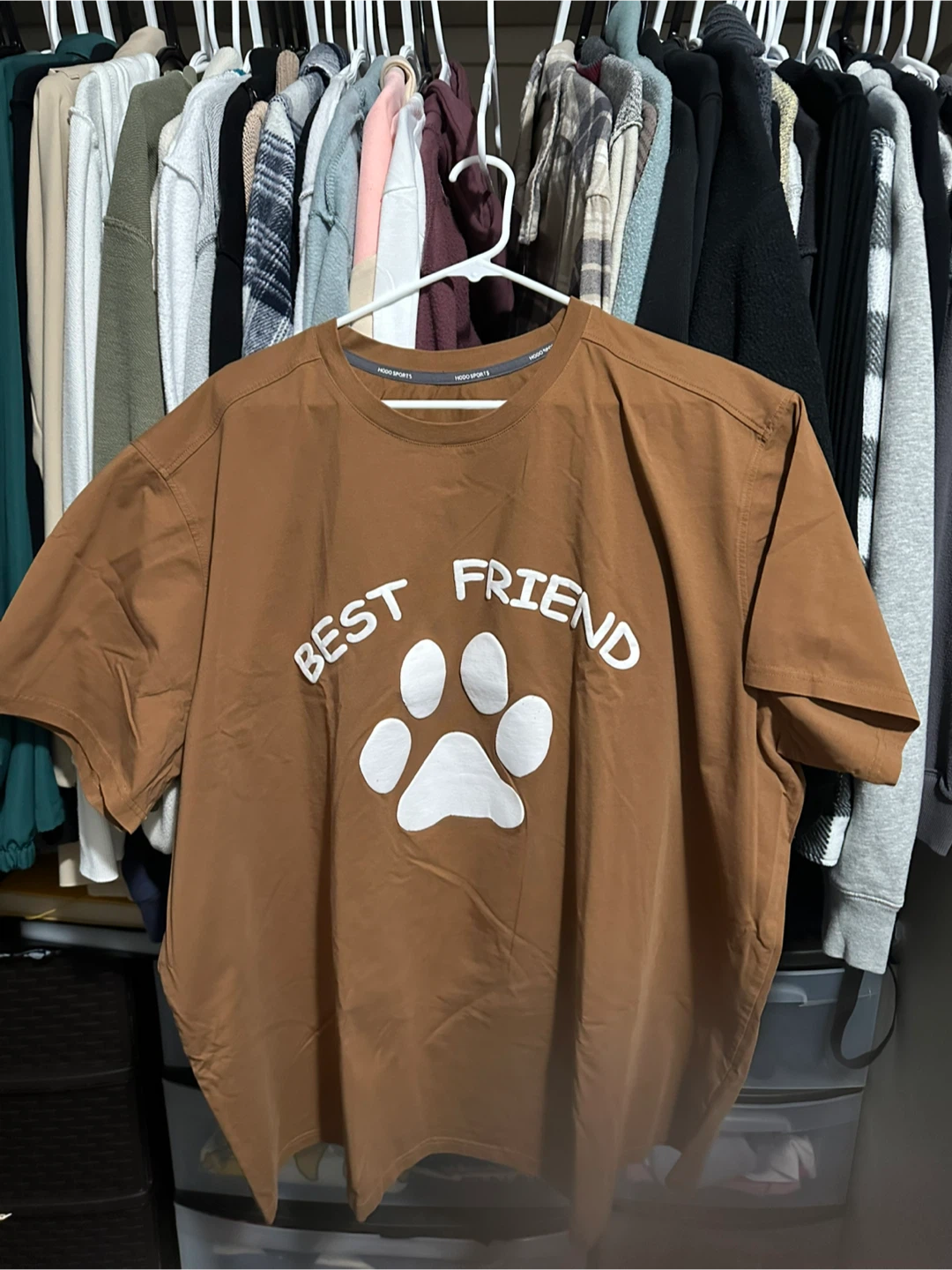 Hodo Sports "Best Friend" T-Shirt - 3XL Brown