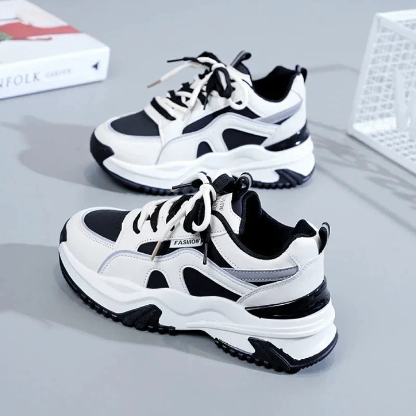 Fashion Sneakers White and Black - photo 3