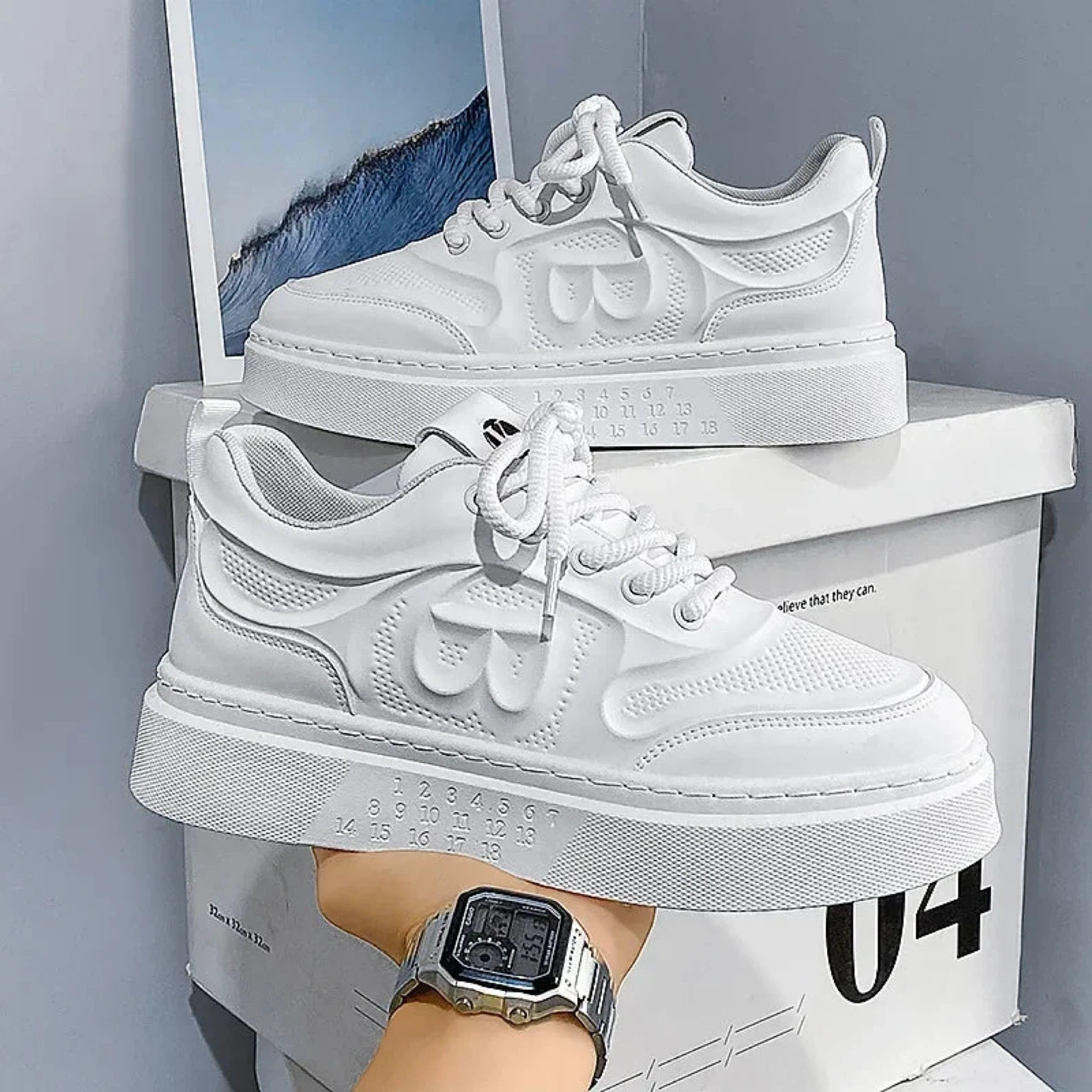 Fashion Sneakers White and Black - photo 4