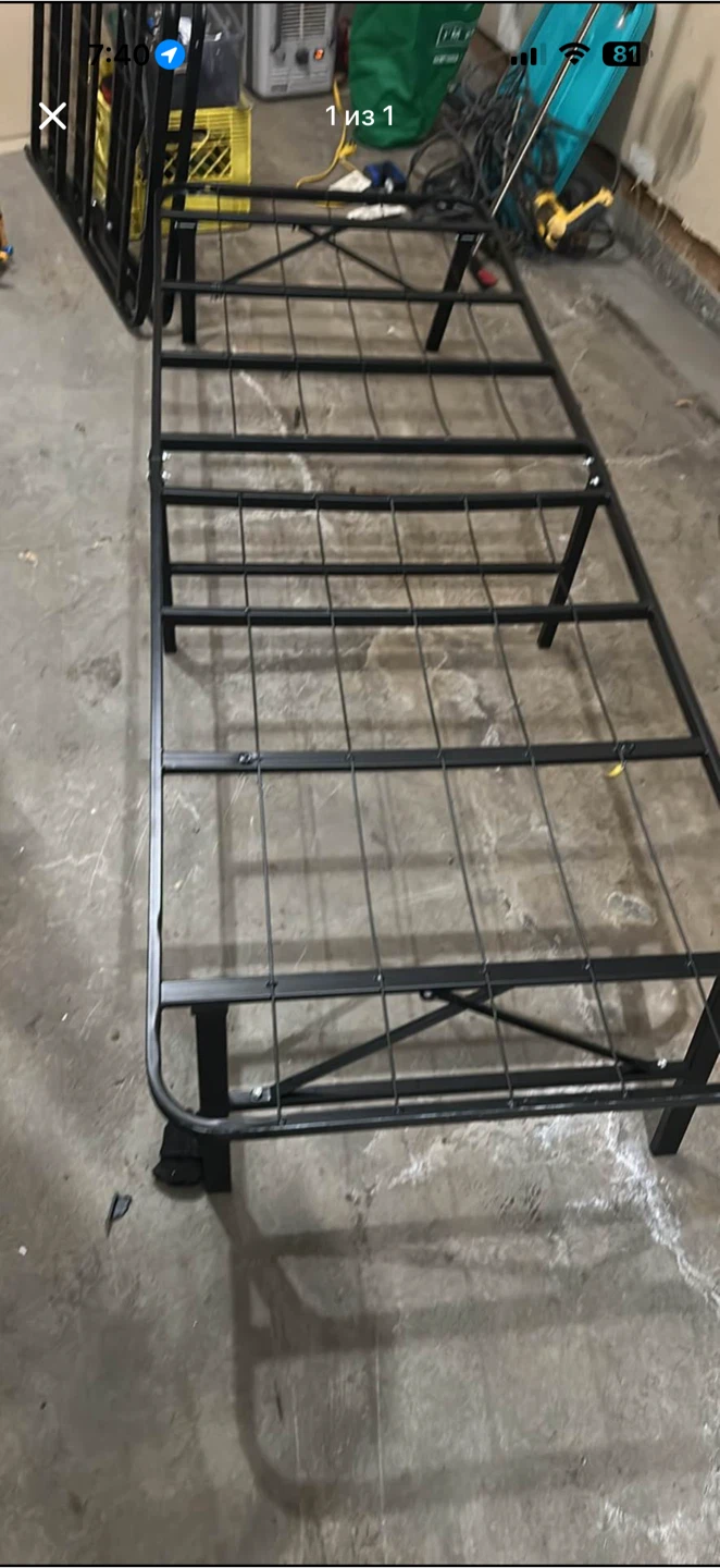 Black Metal Bed Frame
