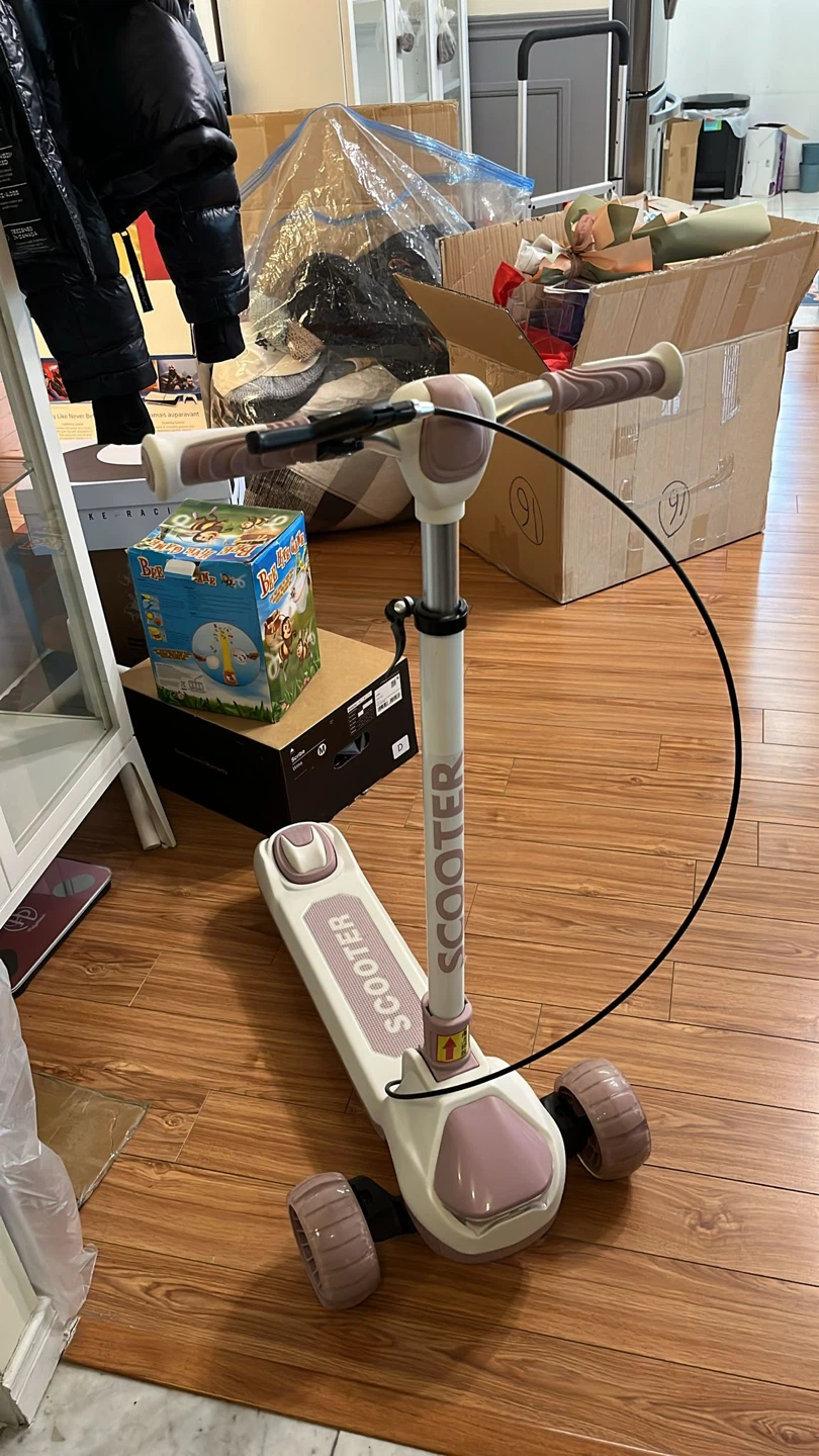 Pink and White 3-Wheel Scooter - photo 2