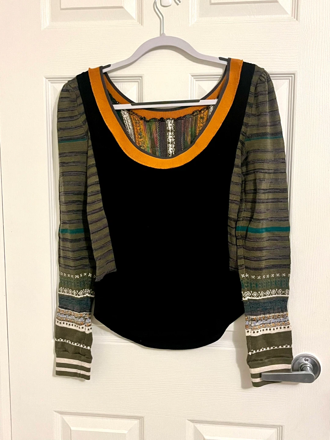 Free People Long Sleeve Waffle Top Size M - photo 2