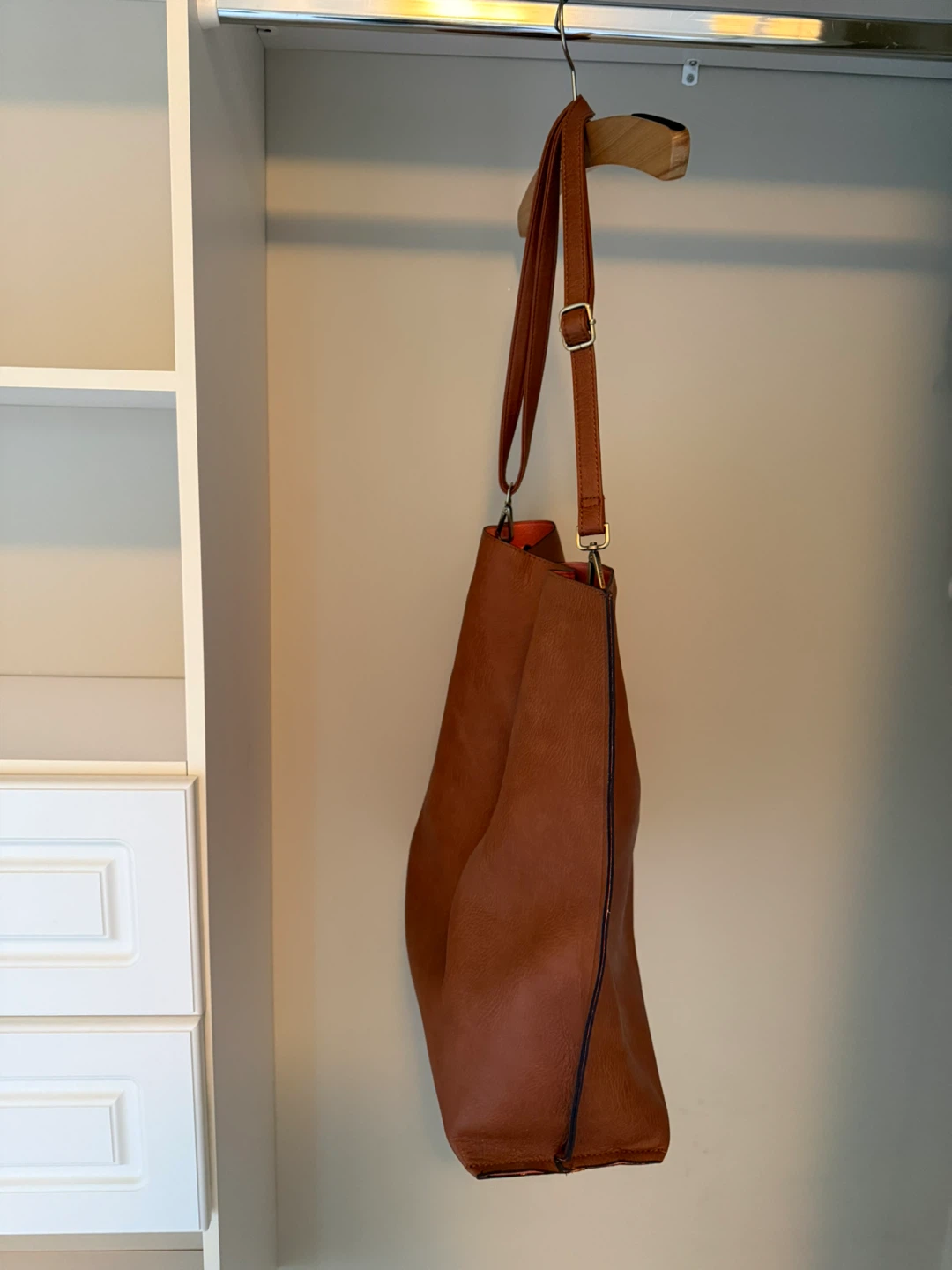 Reversible Tote Bag - Brown/Pink - photo 2