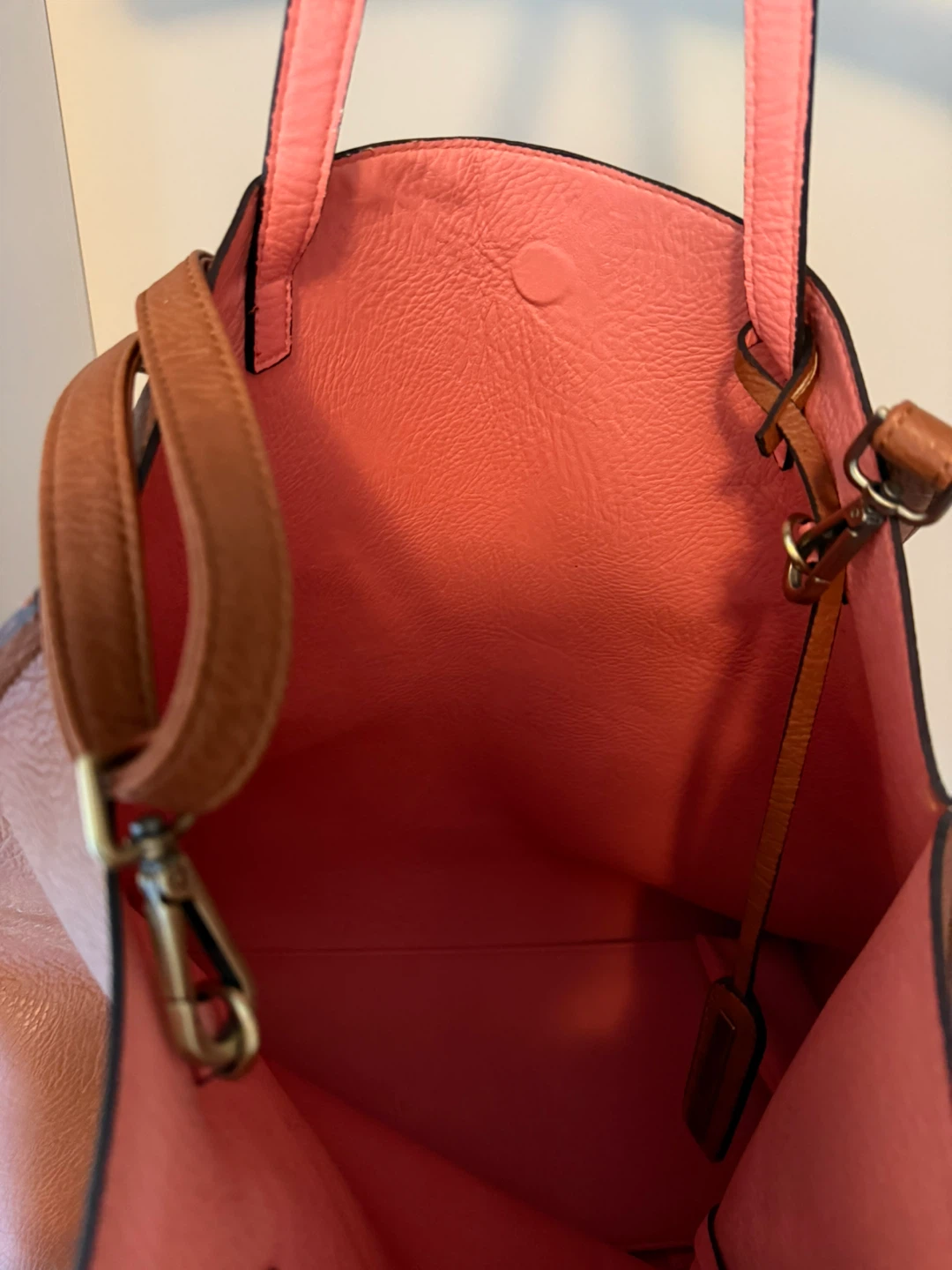Reversible Tote Bag - Brown/Pink - photo 5