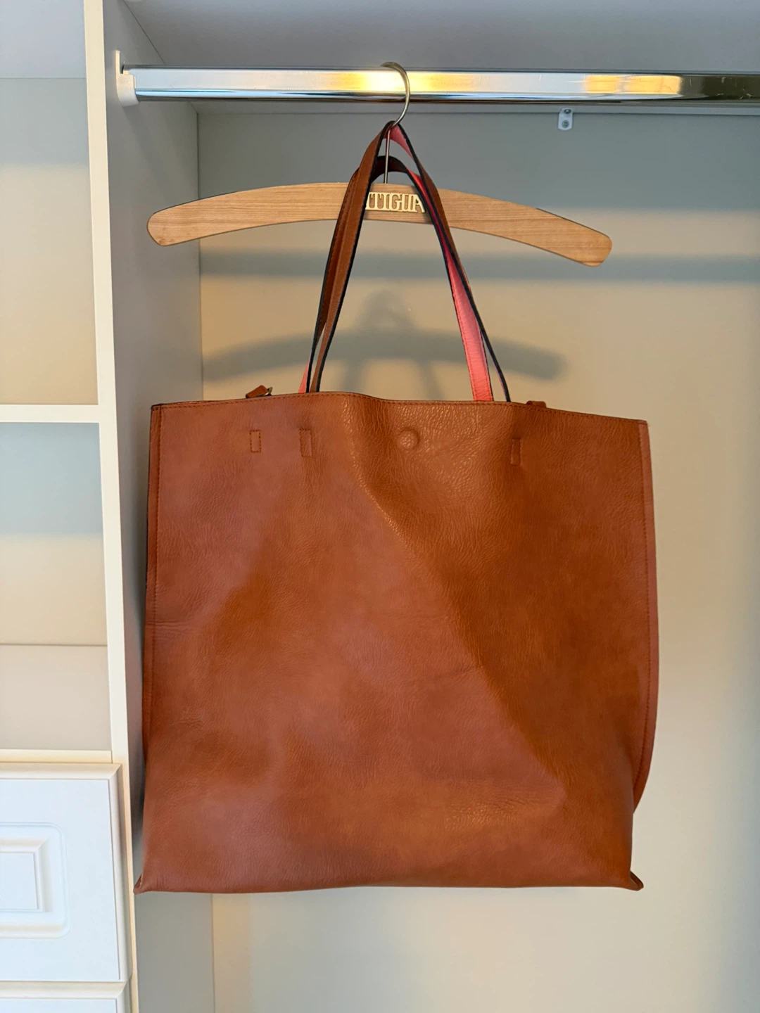 Reversible Tote Bag - Brown/Pink - photo 3
