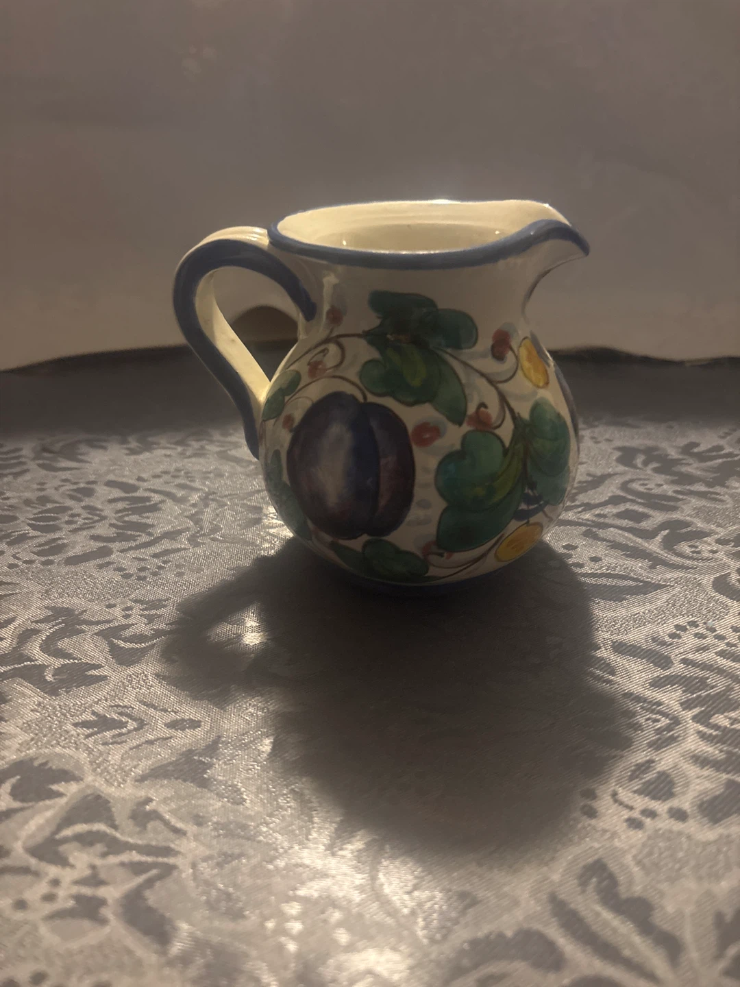 Decorative Ceramic Pitcher with Fruit Design - photo 3