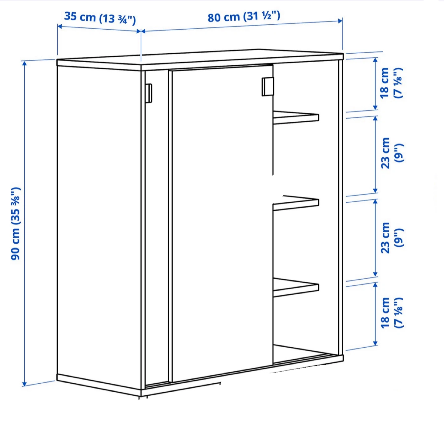 IKEA PAX Shoe Cabinet with Sliding Doors - photo 2