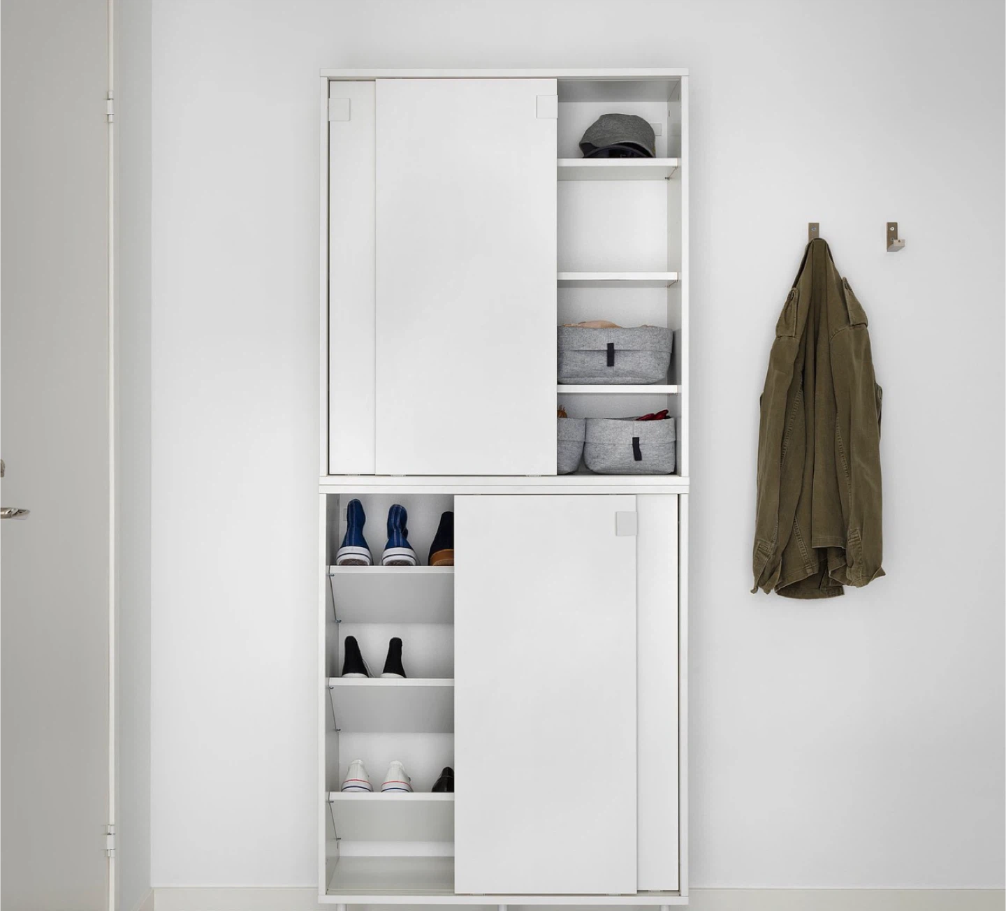 IKEA PAX Shoe Cabinet with Sliding Doors