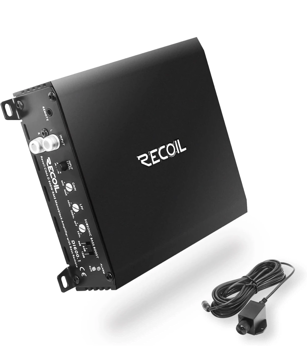 Recoil DI600.1 Class D 600W Mono Amplifier with Bass Remote