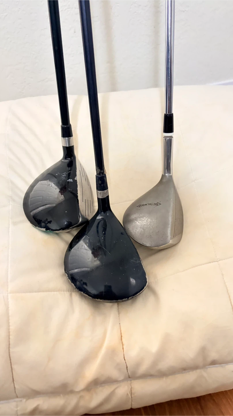 Taylor Made, Warrior, and Paradise Golf Clubs