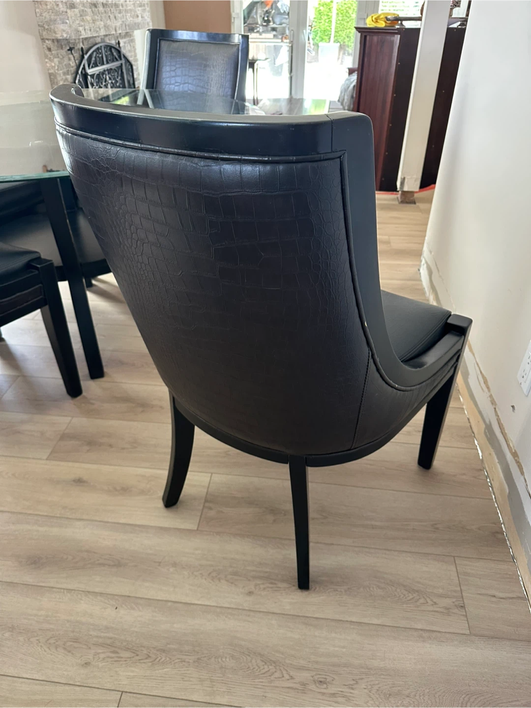Glass Top Dining Table with 4 Chairs - photo 5