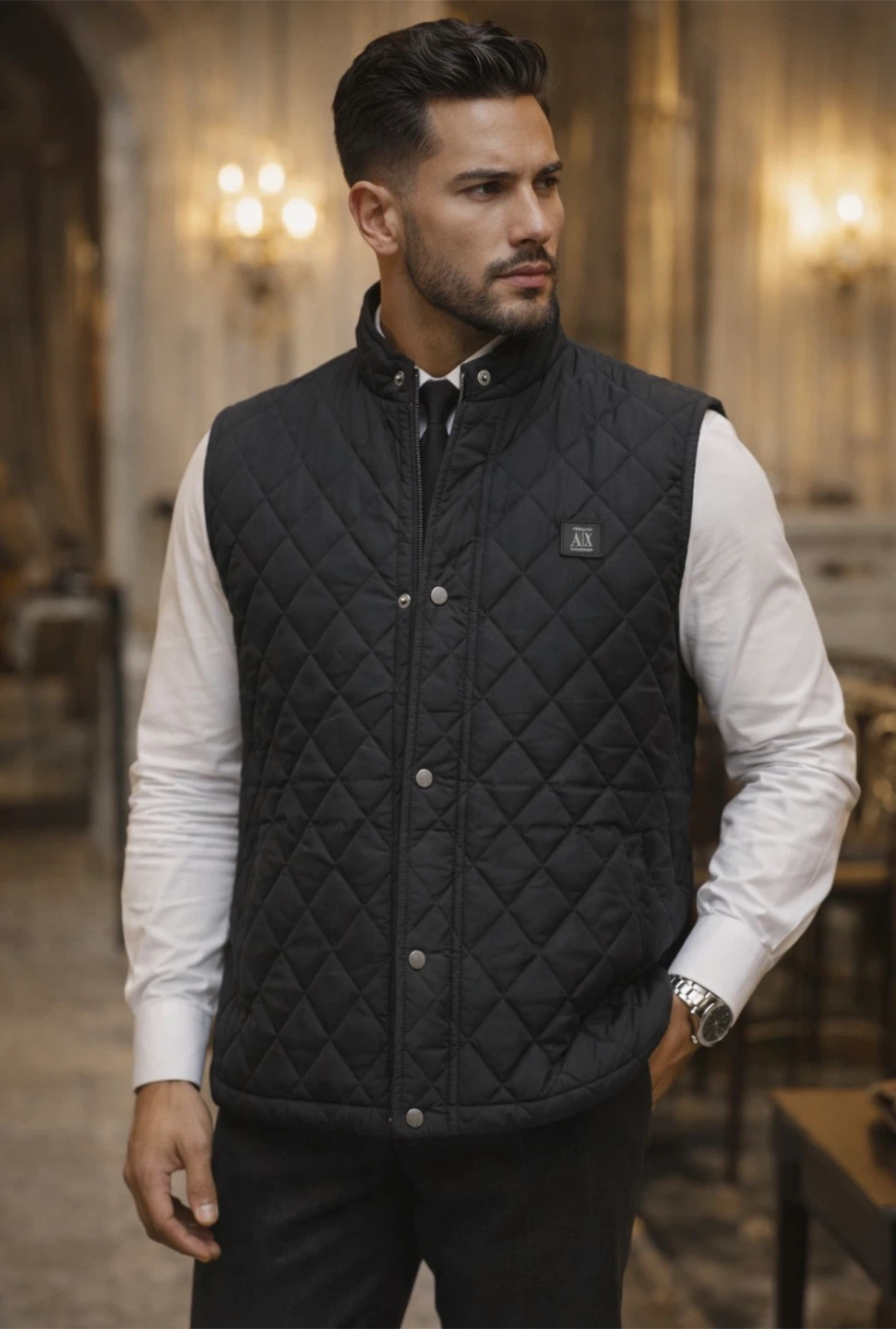 Armani Exchange Quilted Vest