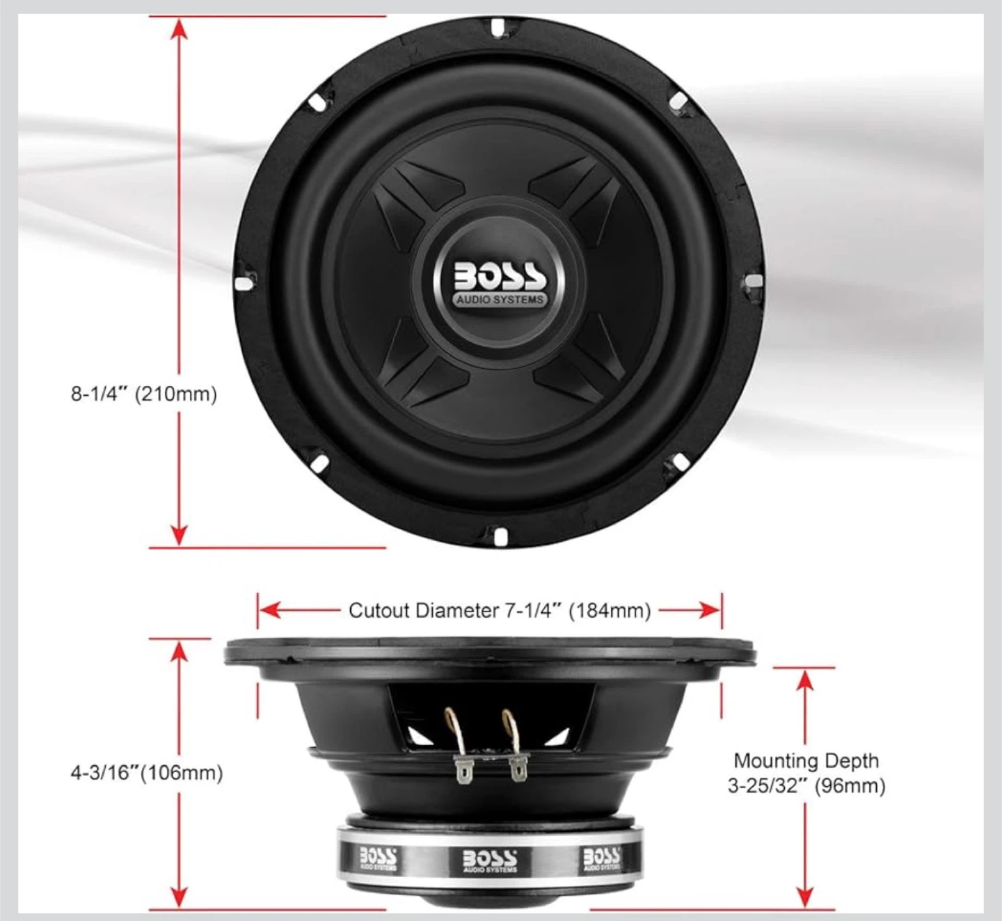 BOSS Audio Systems 8" 4 Ohm Subwoofer - photo 5
