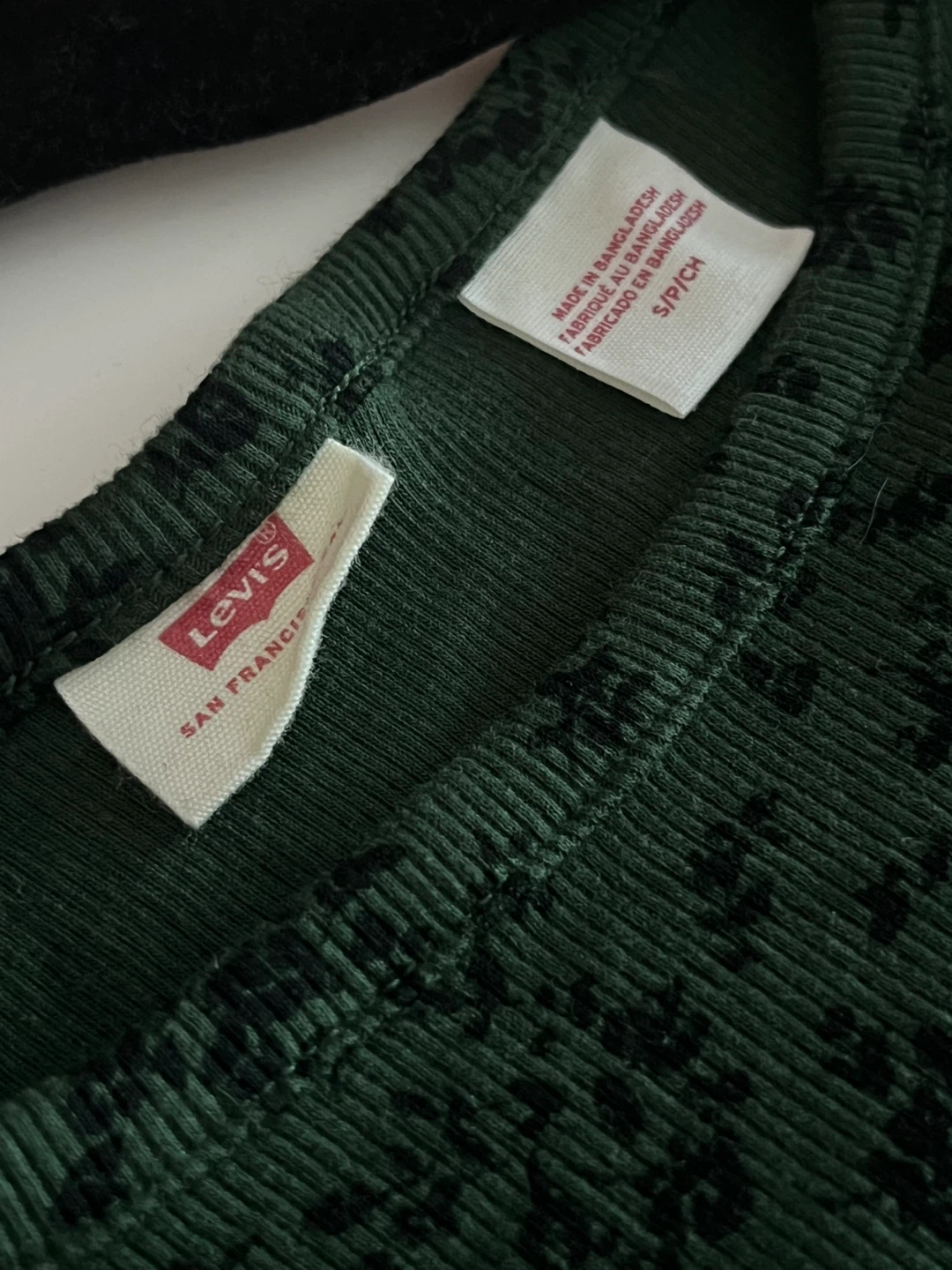 Levi's Green Patterned Long Sleeve Cotton Top | Women - photo 5