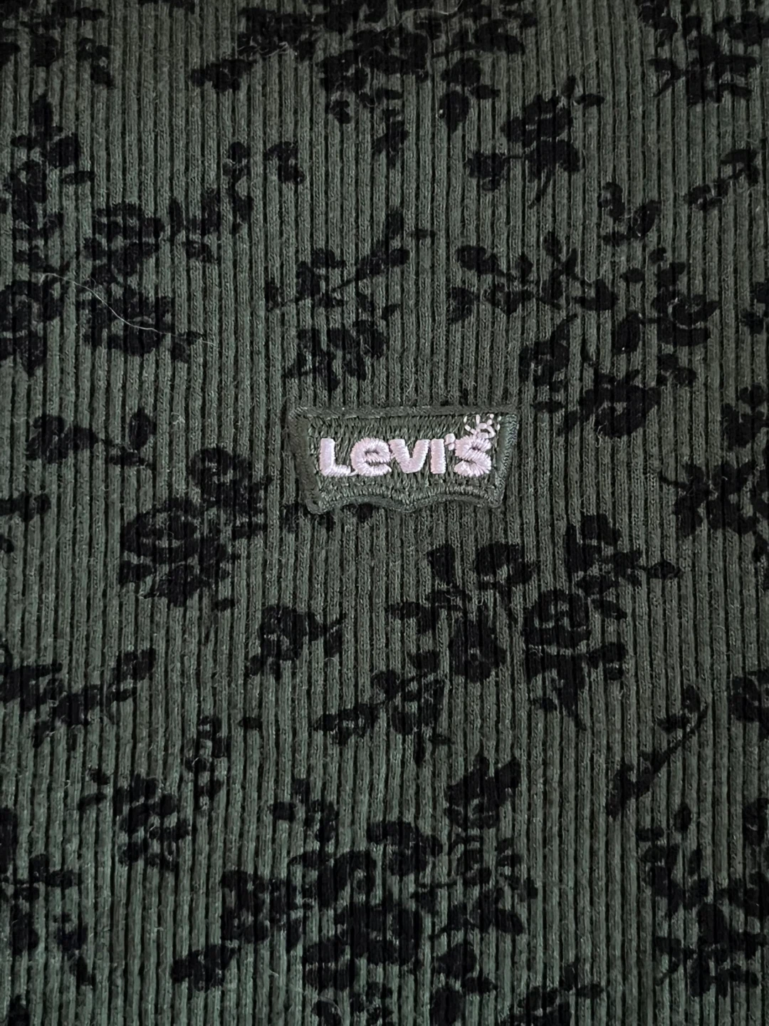 Levi's Green Patterned Long Sleeve Cotton Top | Women - photo 3