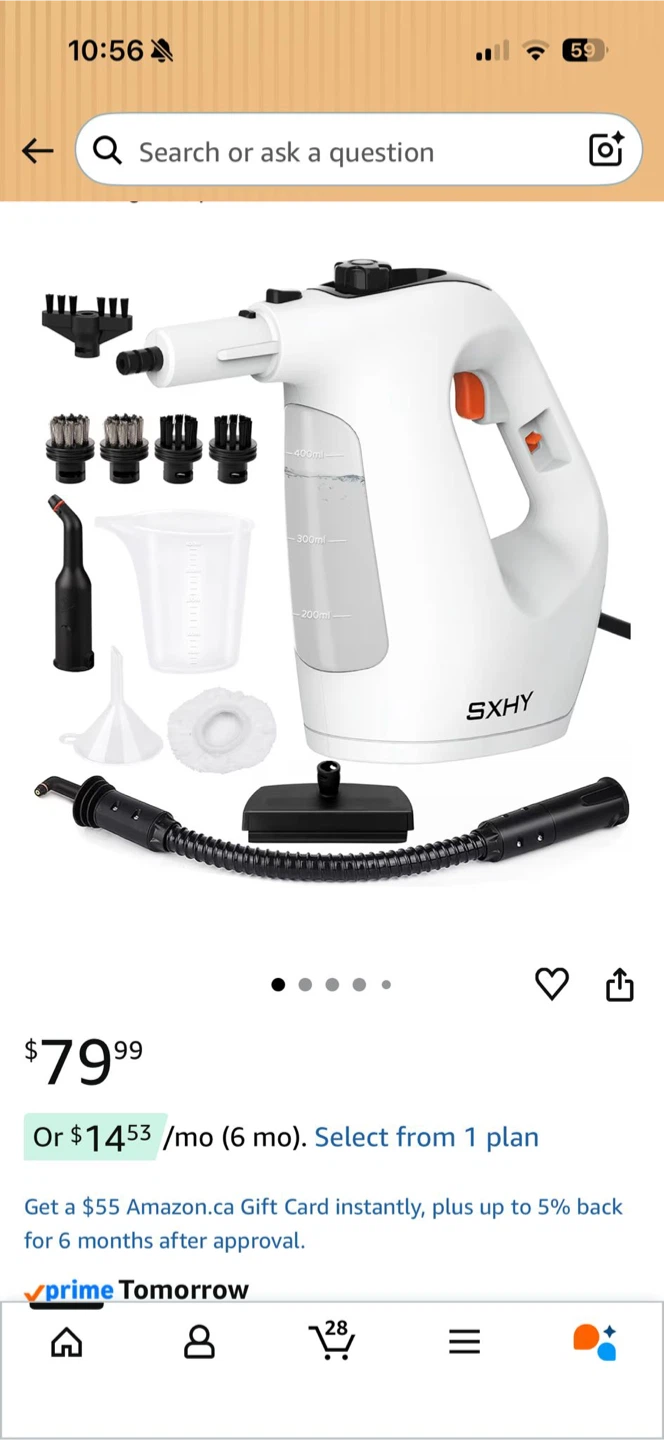 SXHY Handheld Steam Cleaner with Attachments - photo 2