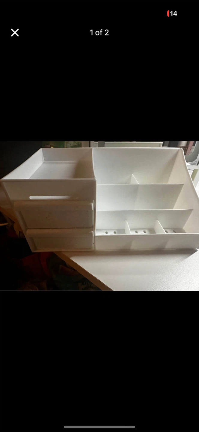 White Plastic Organizer