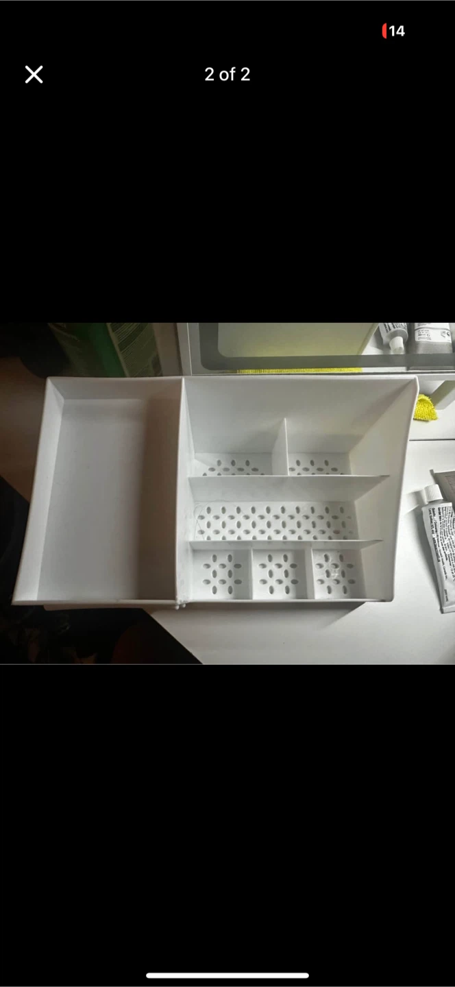 White Plastic Organizer - photo 2