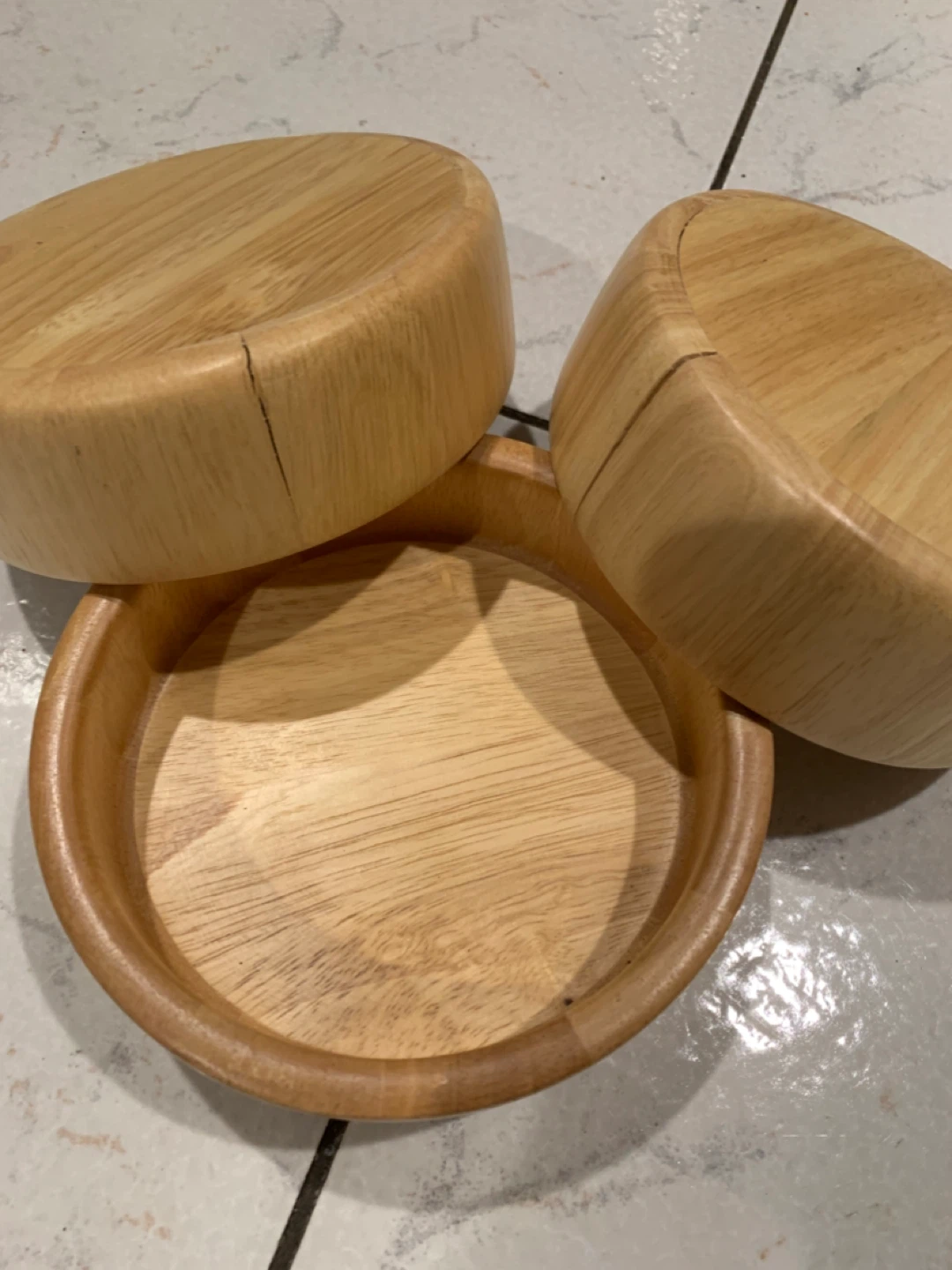 Wooden Salad Bowl Set with Serving Utensils - photo 4