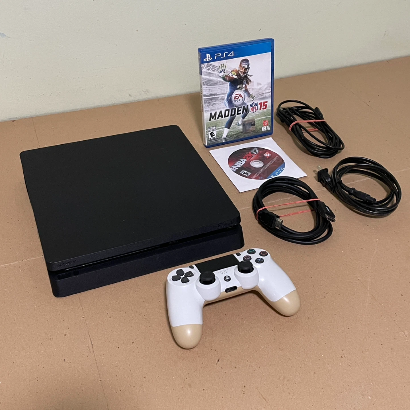 PlayStation 4 Slim 500gb Gaming Console with Controller + Games