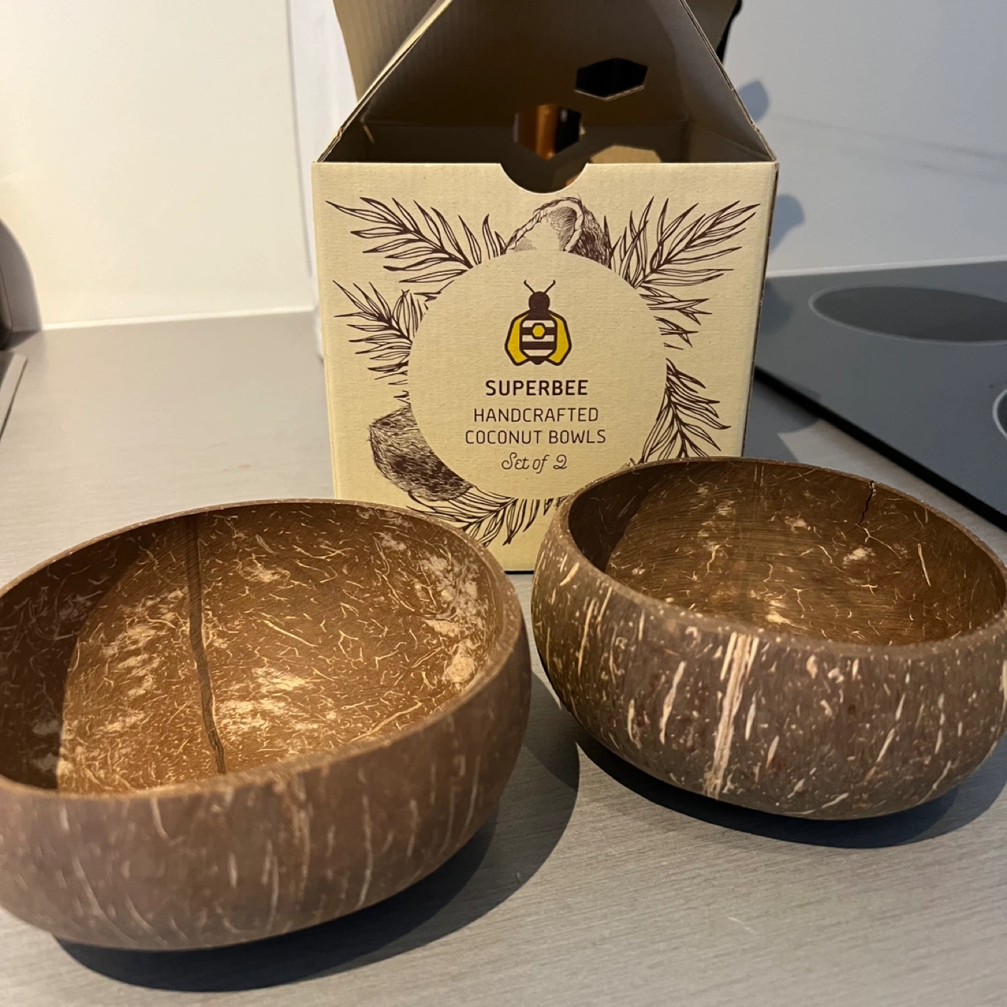 BOGO Superbee Handmade 5" Coconut Bowls