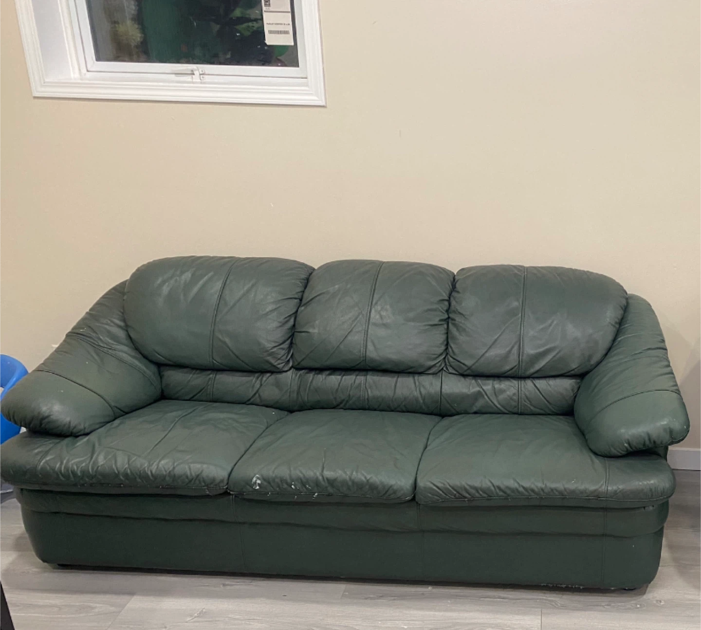 Green Leather Sofa