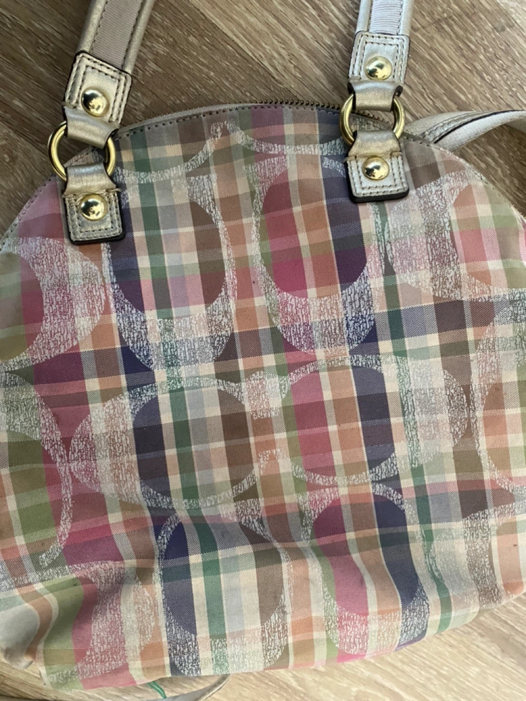 Coach Plaid Pattern Handbag - photo 4