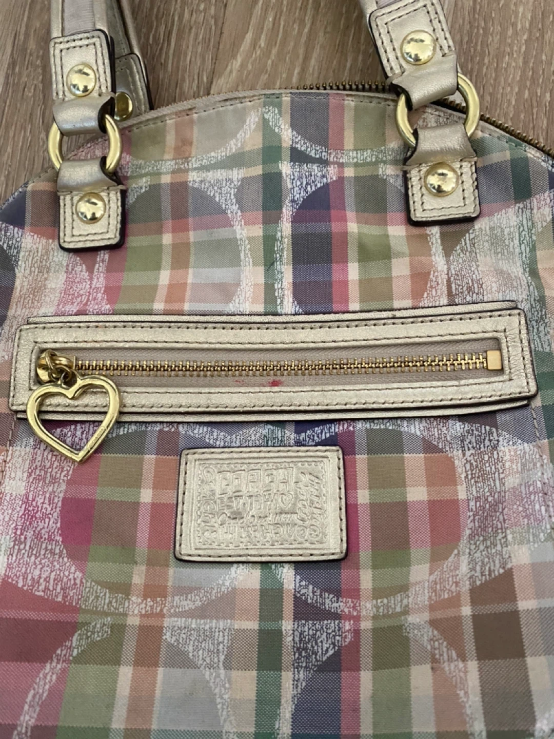 Coach Plaid Pattern Handbag - photo 2