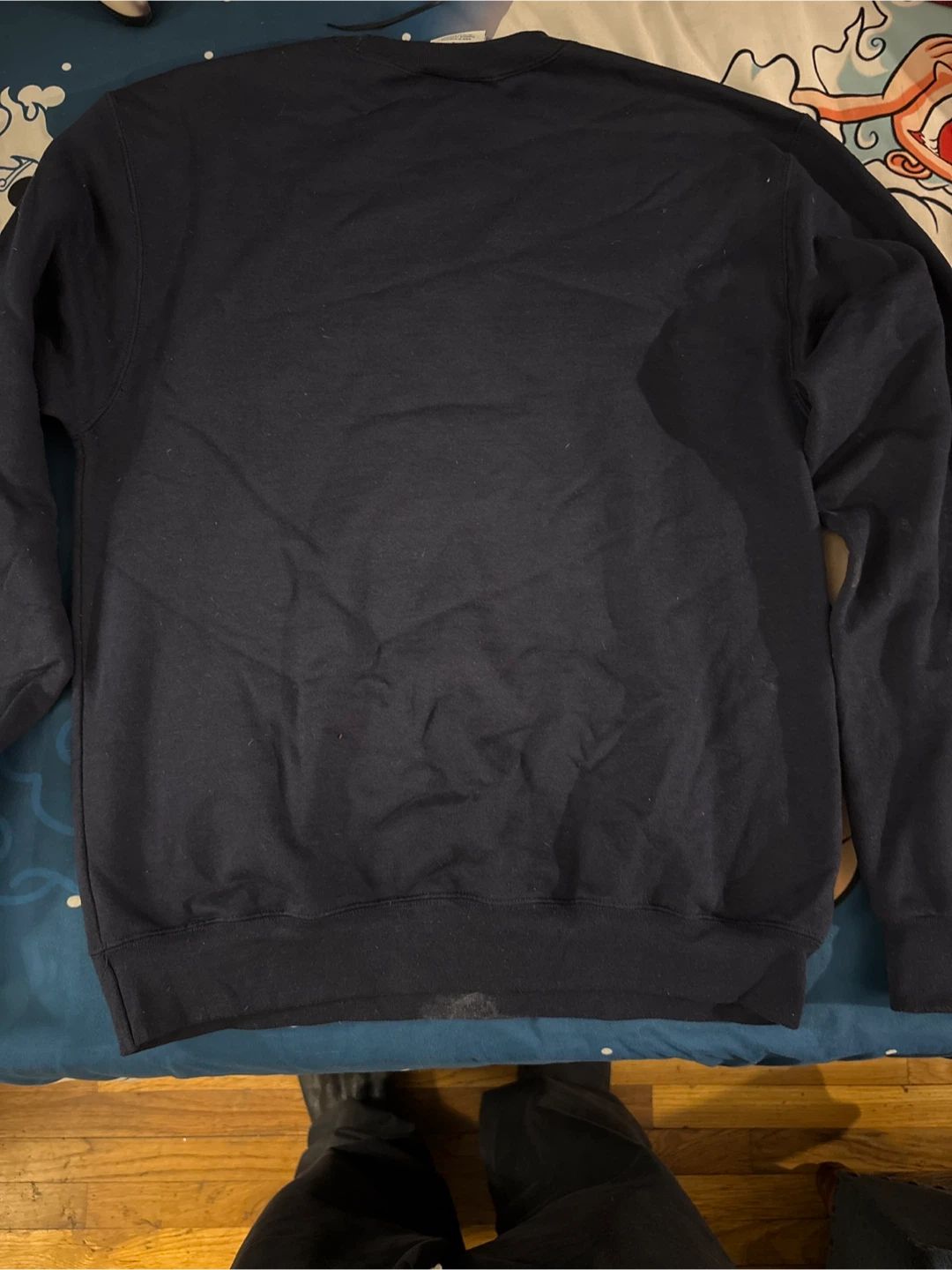 Champion Authentic Navy Blue Crewneck Sweatshirt - Size Medium - photo 2